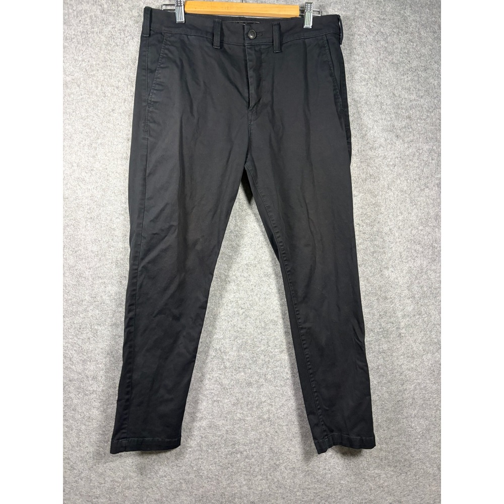 Express‎ Mens Athletic Fit Stretch Chino Pants Black 31x30 Casual Dress Slacks